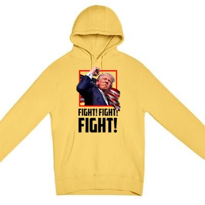 Fight! Fight! Fight! Donald Trump Political Election 2024 Premium Pullover Hoodie