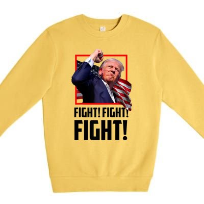 Fight! Fight! Fight! Donald Trump Political Election 2024 Premium Crewneck Sweatshirt