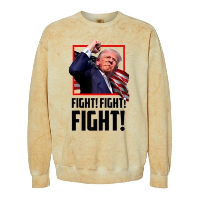 Fight! Fight! Fight! Donald Trump Political Election 2024 Colorblast Crewneck Sweatshirt