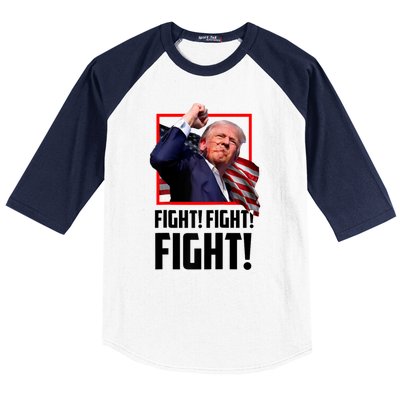 Fight! Fight! Fight! Donald Trump Political Election 2024 Baseball Sleeve Shirt