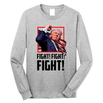 Fight! Fight! Fight! Donald Trump Political Election 2024 Long Sleeve Shirt