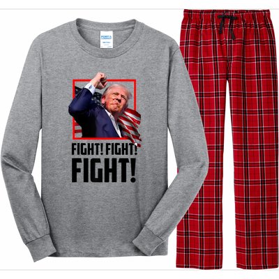 Fight! Fight! Fight! Donald Trump Political Election 2024 Long Sleeve Pajama Set