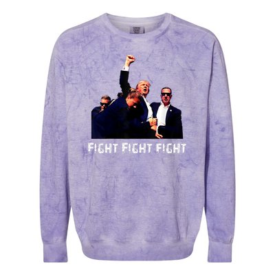 Fight Fight Fight | Donald Trump 2024 Colorblast Crewneck Sweatshirt