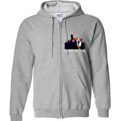 Fight Fight Fight | Donald Trump 2024 Full Zip Hoodie