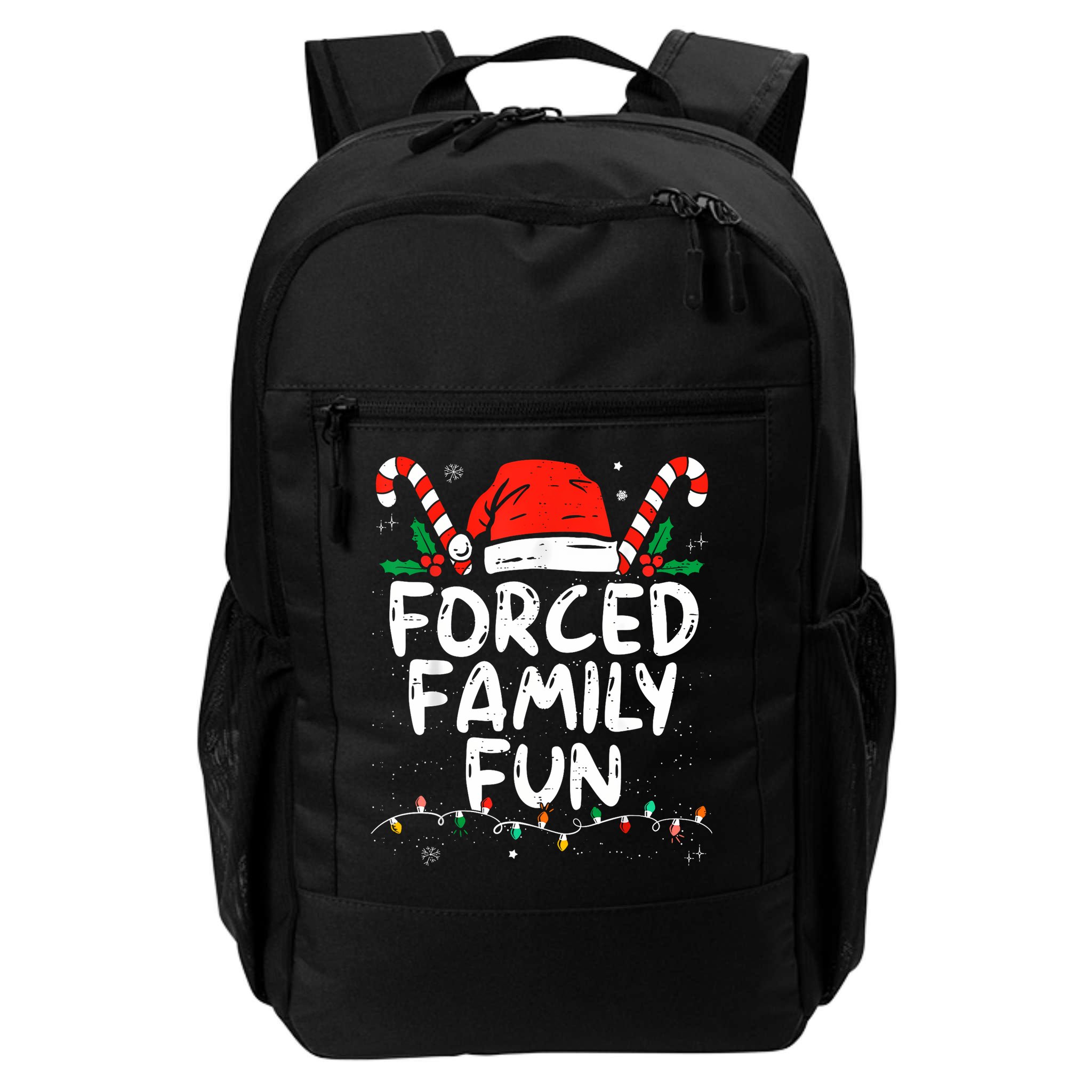 Forced Family Fun Sarcastic Christmas Funny Backpack