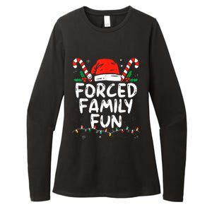 Forced Family Fun Sarcastic Christmas Funny Womens CVC Long Sleeve Shirt