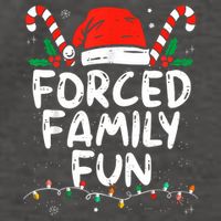Forced Family Fun Sarcastic Christmas Funny Vector Backpack