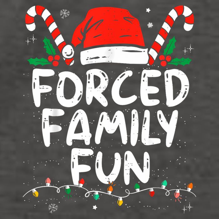 Forced Family Fun Sarcastic Christmas Funny Vector Backpack