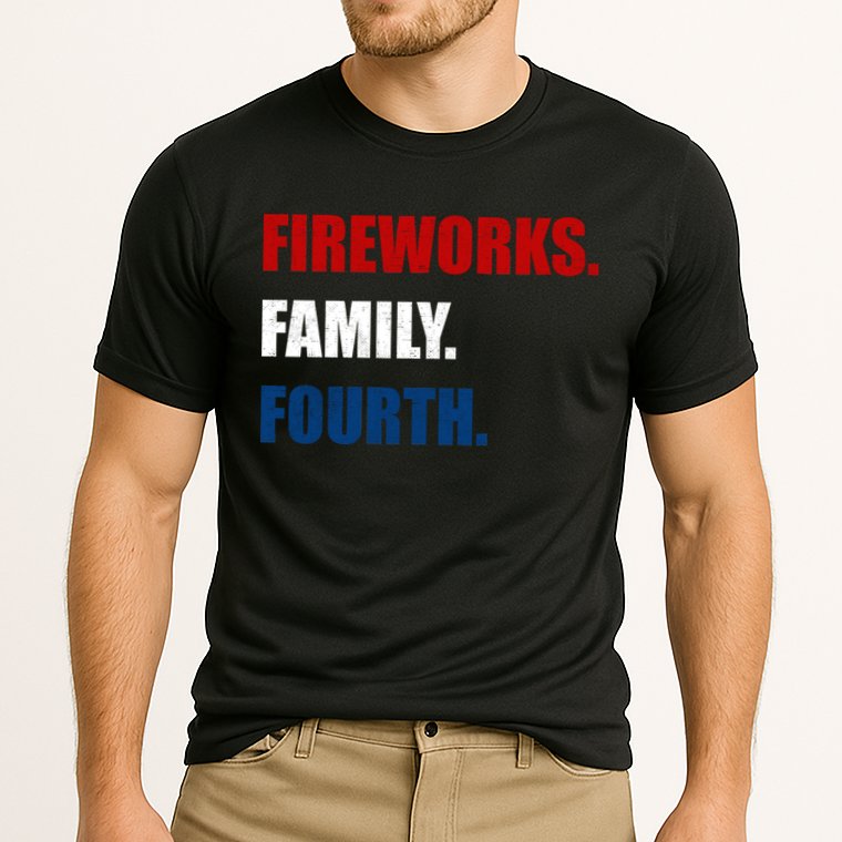 Fireworks Family Fourth Performance Shirt