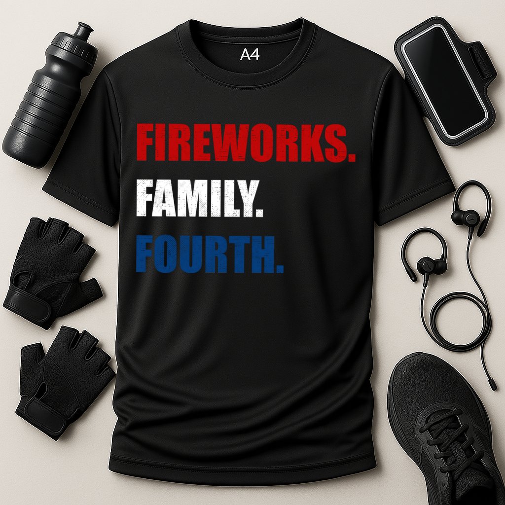 Fireworks Family Fourth Performance Shirt