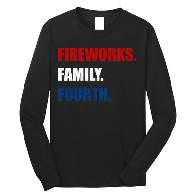 Fireworks Family Fourth Long Sleeve Shirt