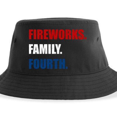 Fireworks Family Fourth Sustainable Bucket Hat