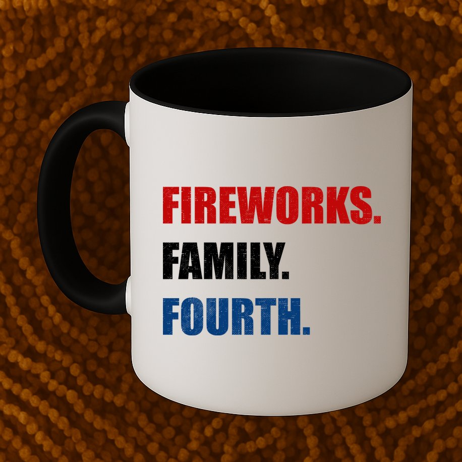 Fireworks Family Fourth Mug