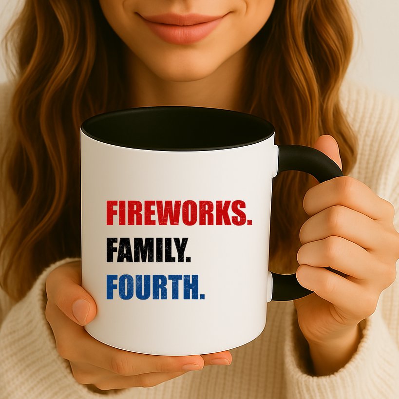 Fireworks Family Fourth Mug