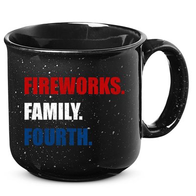 Fireworks Family Fourth 15oz Campfire Ceramic Mug