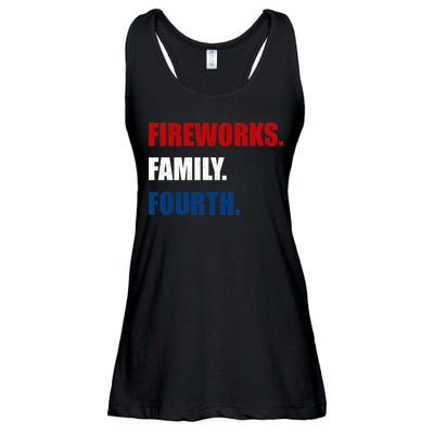 Fireworks Family Fourth Ladies Essential Flowy Tank