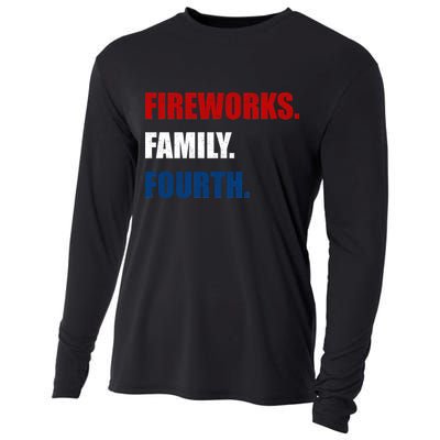 Fireworks Family Fourth Cooling Performance Long Sleeve Crew