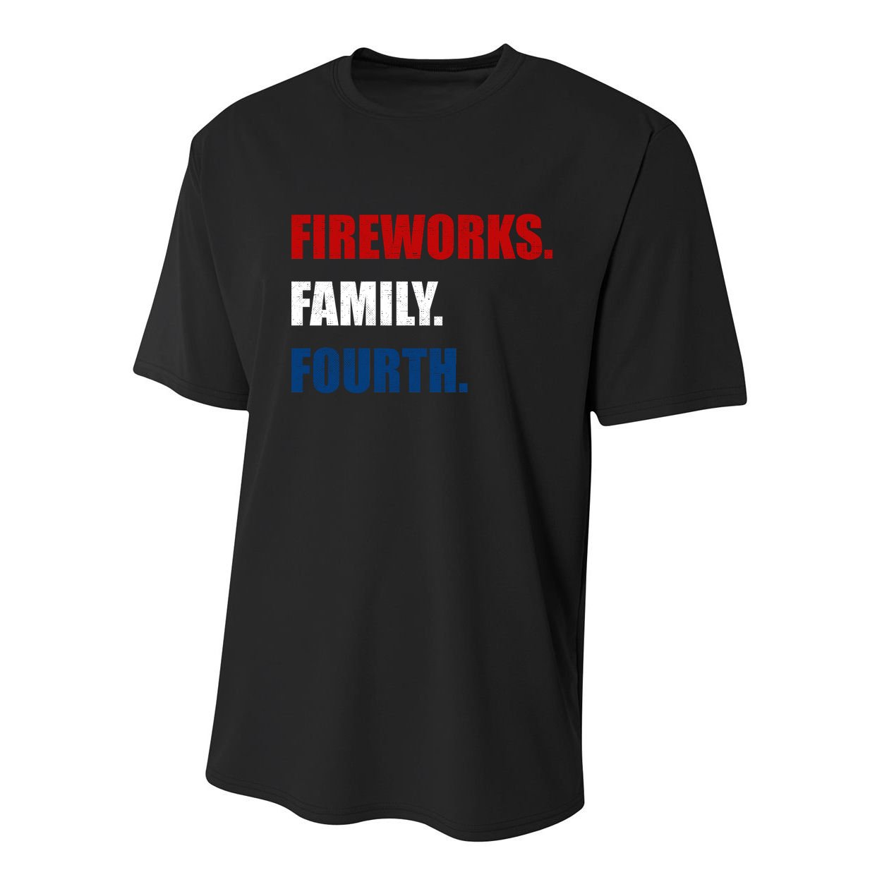 Fireworks Family Fourth Youth Performance Sprint T-Shirt