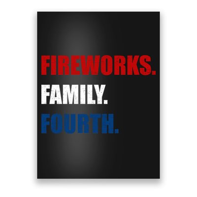 Fireworks Family Fourth Poster