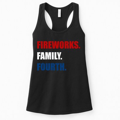 Fireworks Family Fourth Womens Tank Top