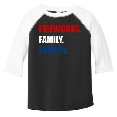 Fireworks Family Fourth Toddler Fine Jersey T-Shirt