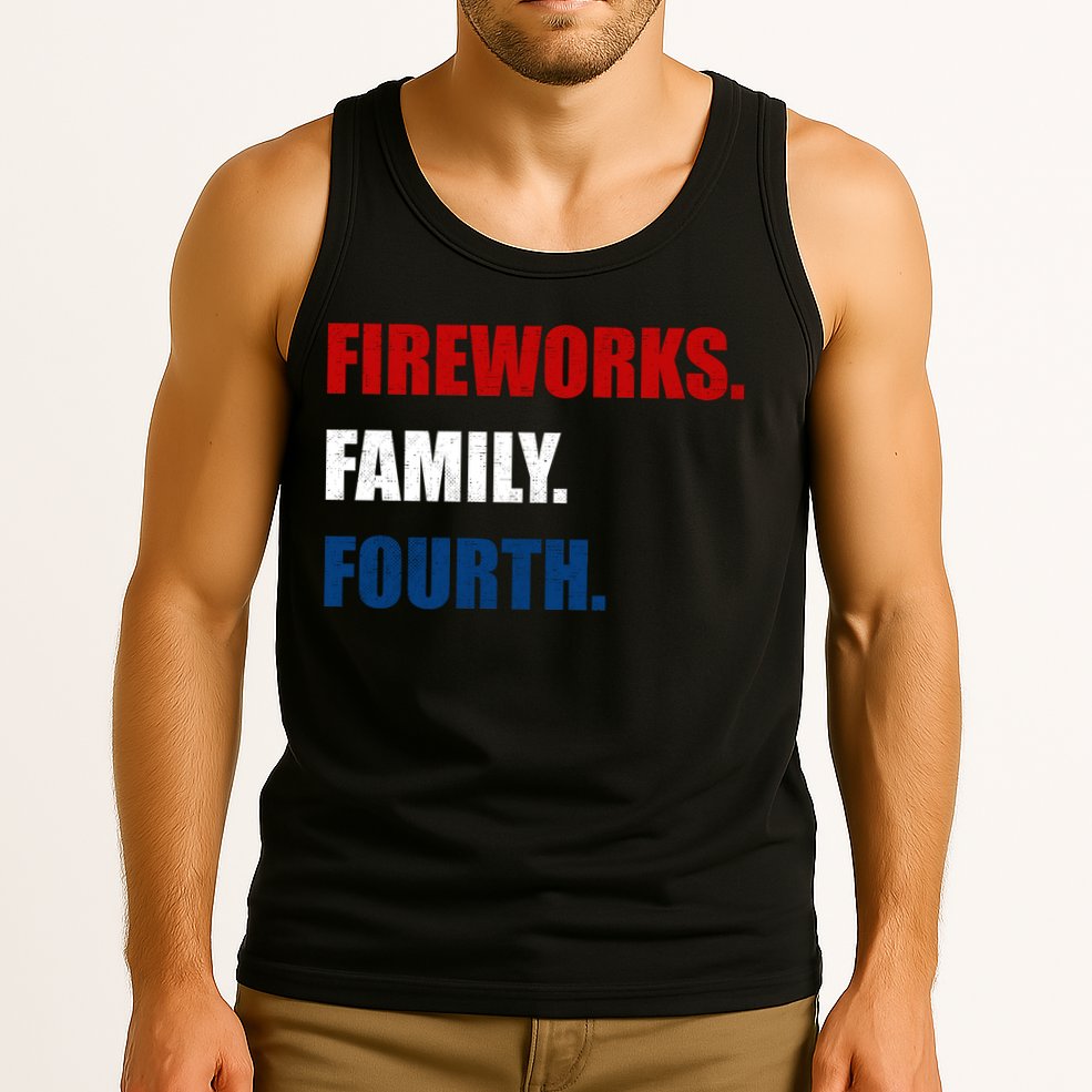 Fireworks Family Fourth Tank Top