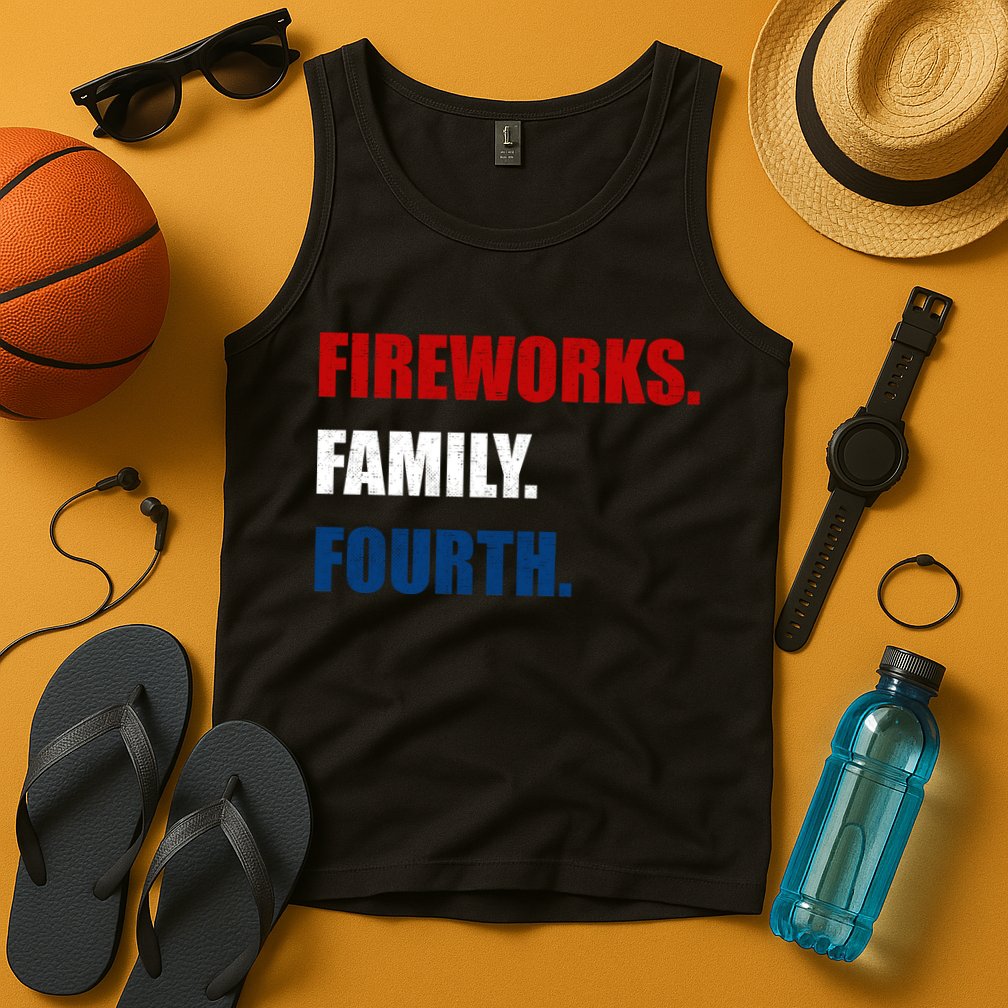 Fireworks Family Fourth Tank Top