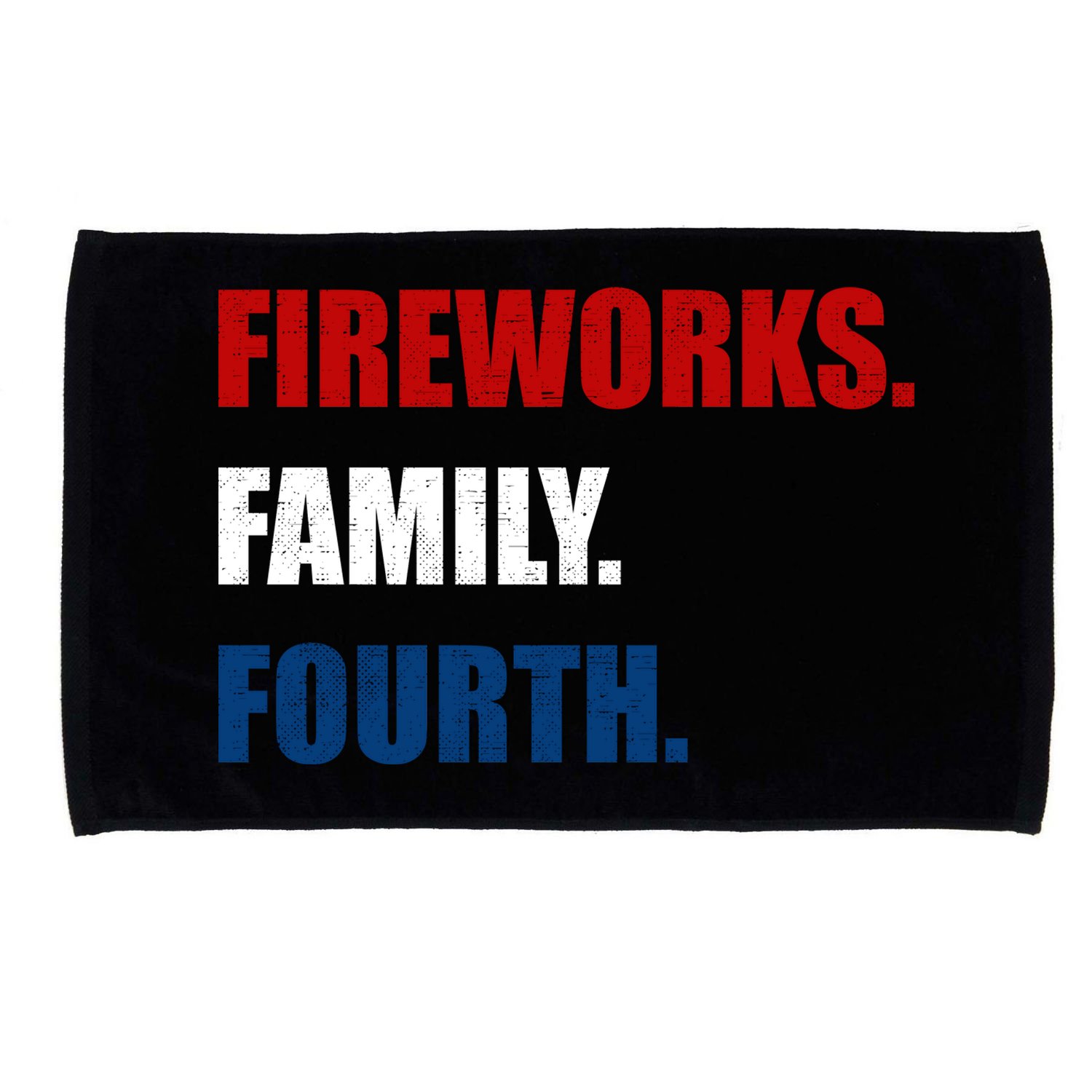 Fireworks Family Fourth Microfiber Hand Towel