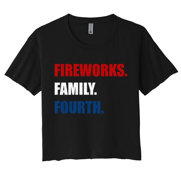 Fireworks Family Fourth Crop Top