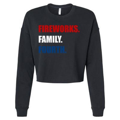 Fireworks Family Fourth Cropped Pullover Crew