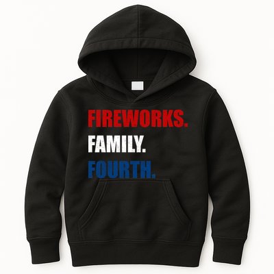 Fireworks Family Fourth Kids Hoodie