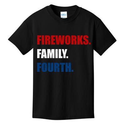 Fireworks Family Fourth Kids T-Shirt