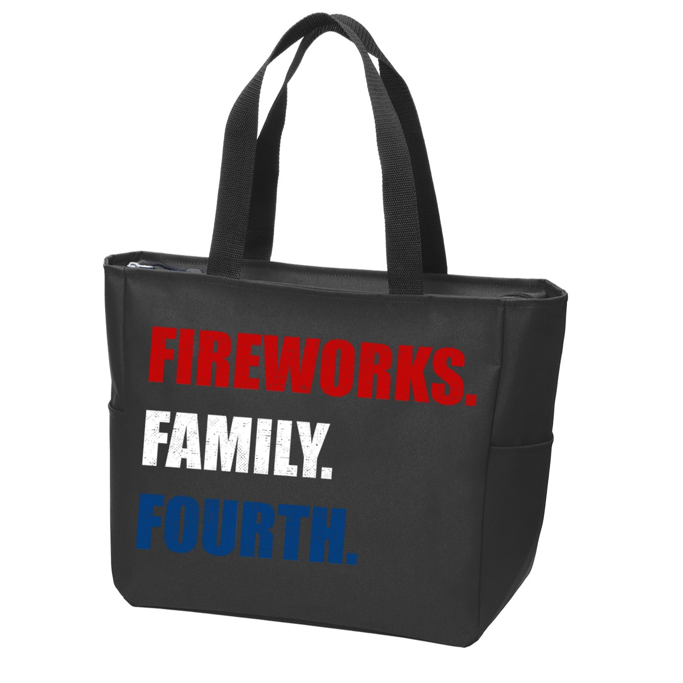 Fireworks Family Fourth Zip Tote Bag