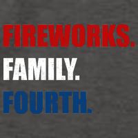Fireworks Family Fourth Vector Backpack