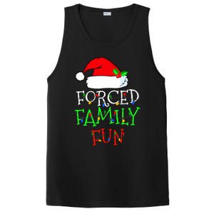 Forced Family Fun Sarcastic Christmas Pajama Family Funny PosiCharge Competitor Tank