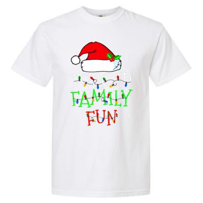 Forced Family Fun Sarcastic Christmas Pajama Family Funny Garment-Dyed Heavyweight T-Shirt