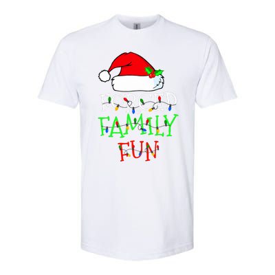 Forced Family Fun Sarcastic Christmas Pajama Family Funny Softstyle CVC T-Shirt