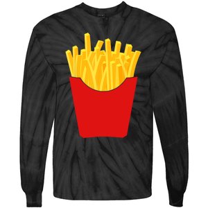 French Fries French Fry Costume Tie-Dye Long Sleeve Shirt