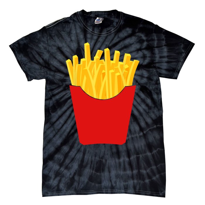 French Fries French Fry Costume Tie-Dye T-Shirt