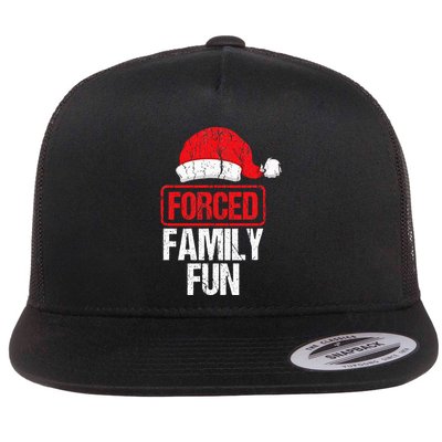 Forced Family Fun Winter Holidays Funny Christmas Flatbill Hat