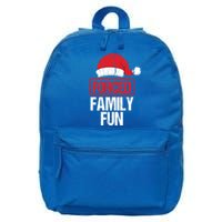 Forced Family Fun Winter Holidays Funny Christmas Gift 16 in Basic Backpack