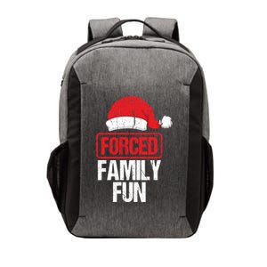 Forced Family Fun Winter Holidays Funny Christmas Gift Vector Backpack