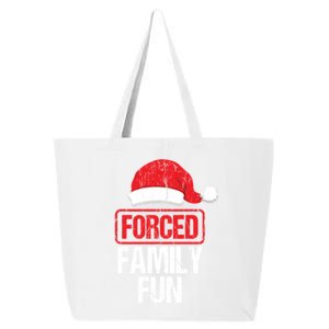 Forced Family Fun Winter Holidays Funny Christmas Gift 25L Jumbo Tote