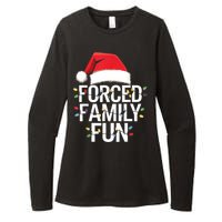 Forced Family Fun Sarcastic Christmas Funny Womens CVC Long Sleeve Shirt