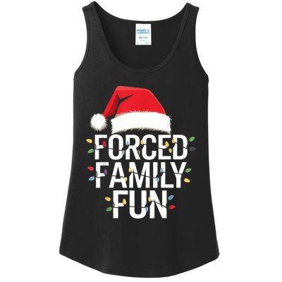 Forced Family Fun Sarcastic Christmas Funny Ladies Essential Tank