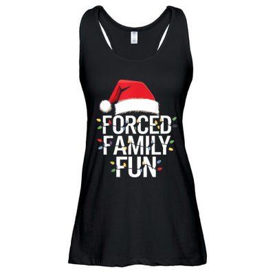 Forced Family Fun Sarcastic Christmas Funny Ladies Essential Flowy Tank