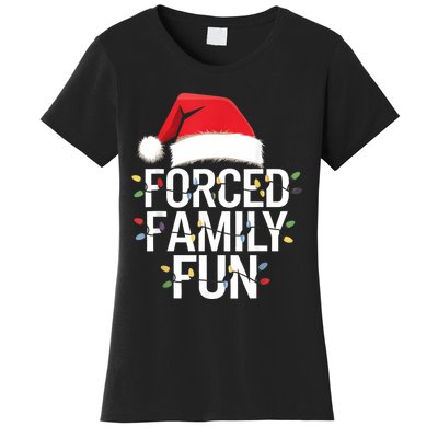 Forced Family Fun Sarcastic Christmas Funny Women's T-Shirt