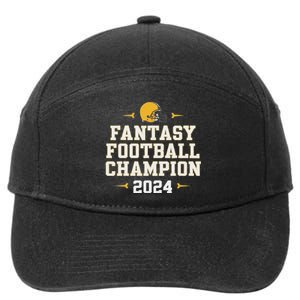 Funny Fantasy Football Champion 2024 7-Panel Snapback Hat