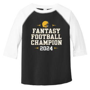 Funny Fantasy Football Champion 2024 Toddler Fine Jersey T-Shirt