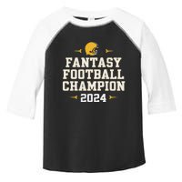 Funny Fantasy Football Champion 2024 Toddler Fine Jersey T-Shirt